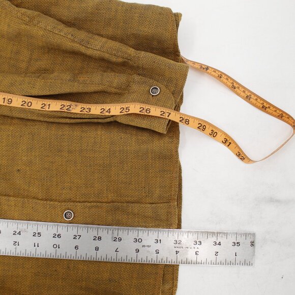 32 Bar Blues Shirt Mens 2XL Linen Cotton blend Button Down Long Sleeve pocket - Picture 7 of 9